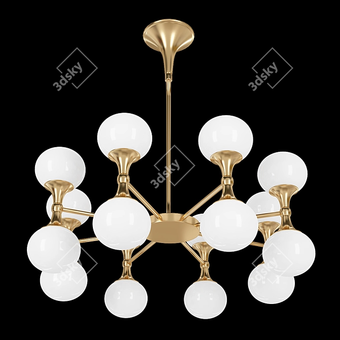 Elegant Astoria Suspension Light 3D model image 1