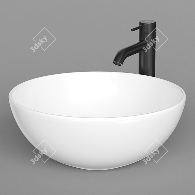 ArtCeram LA CIOTOLA 46 - Stylish Countertop Sink 3D model image 2