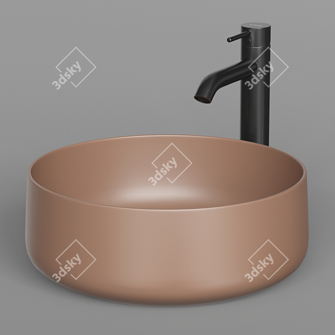 ArtCeram Cognac 42 Washbasin 3D model image 2