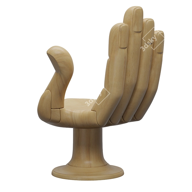 Pedro Friedeberg Hand Chair: Unique and Stylish Seating Solution 3D model image 4