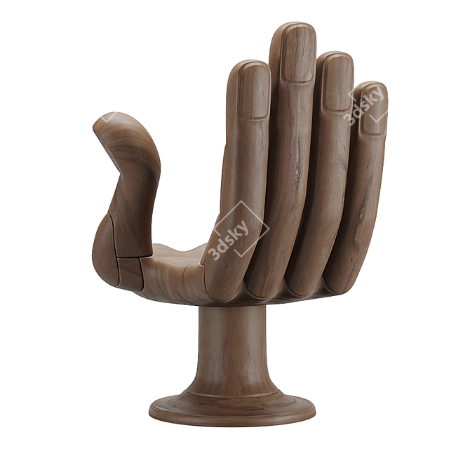 Pedro Friedeberg Hand Chair: Unique and Stylish Seating Solution 3D model image 9