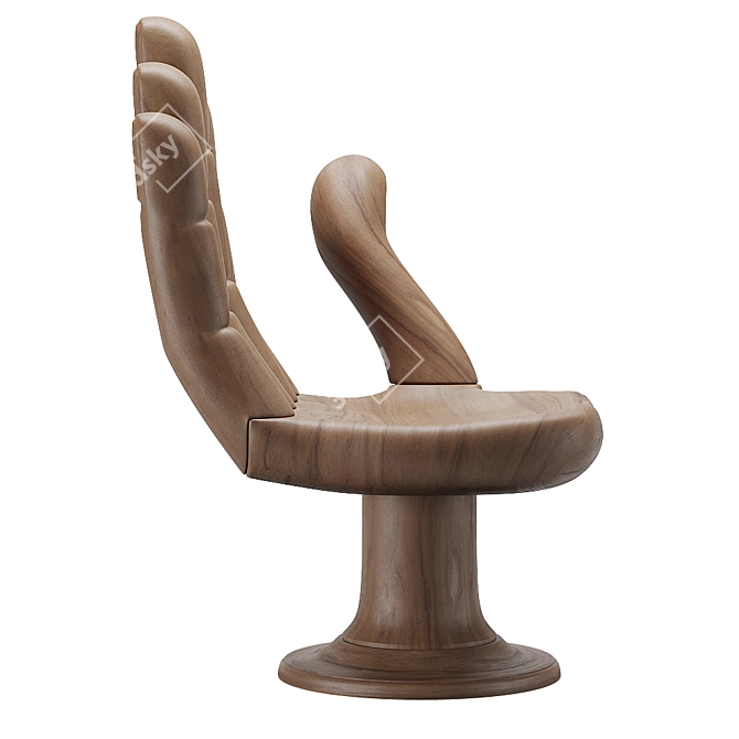 Pedro Friedeberg Hand Chair: Unique and Stylish Seating Solution 3D model image 14