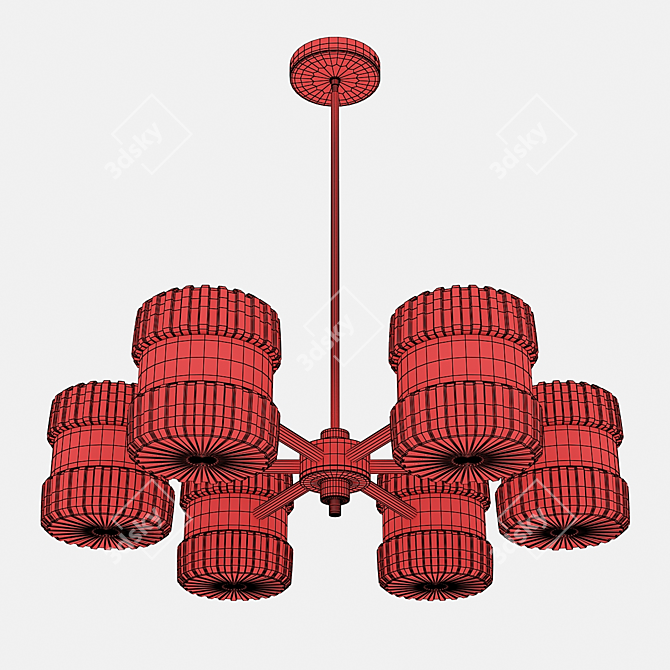Gatsby-Inspired Renato Chandelier 3D model image 3