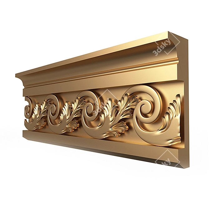 Elegant Cornice Molding: Enhance Your Décor 3D model image 11