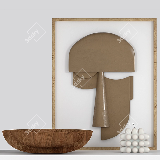 Artistic Decorative Set 3D model image 3