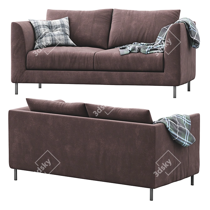 Modern Loft Sofa: Stylish and Comfortable 3D model image 3