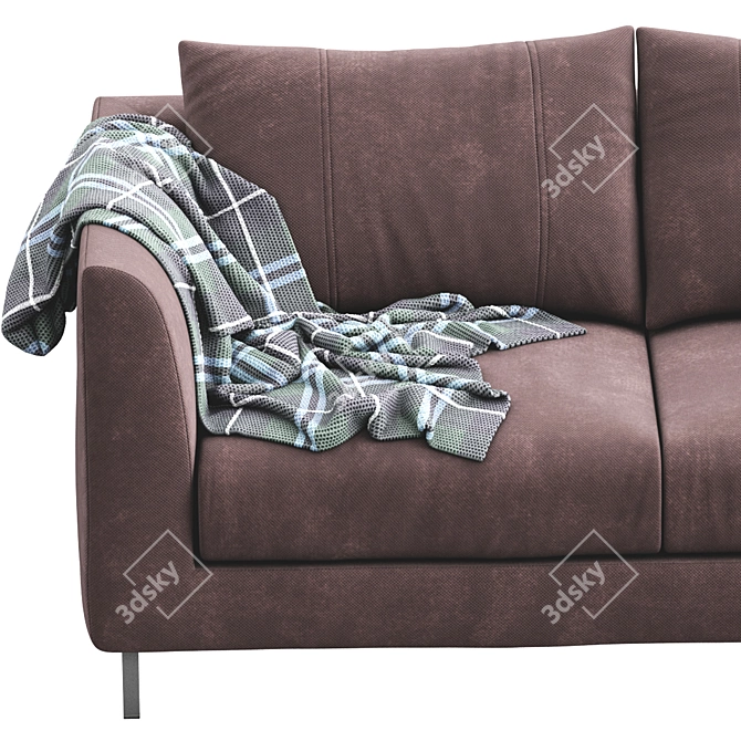 Modern Loft Sofa: Stylish and Comfortable 3D model image 5