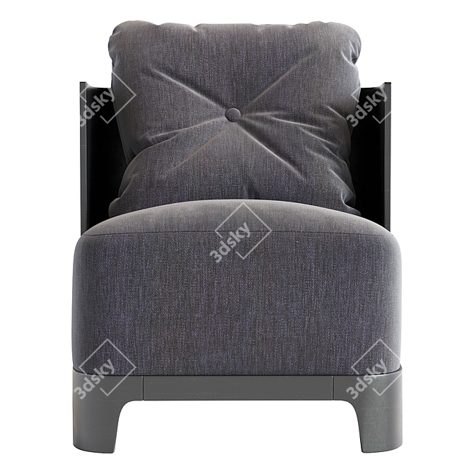 Keaton Meridiani: Italian Designed Armchair with Timeless Elegance 3D model image 3