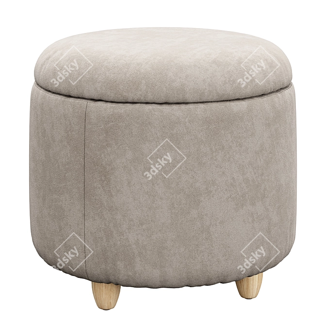 Louise Ottoman Set: Stylish Storage Solution 3D model image 3