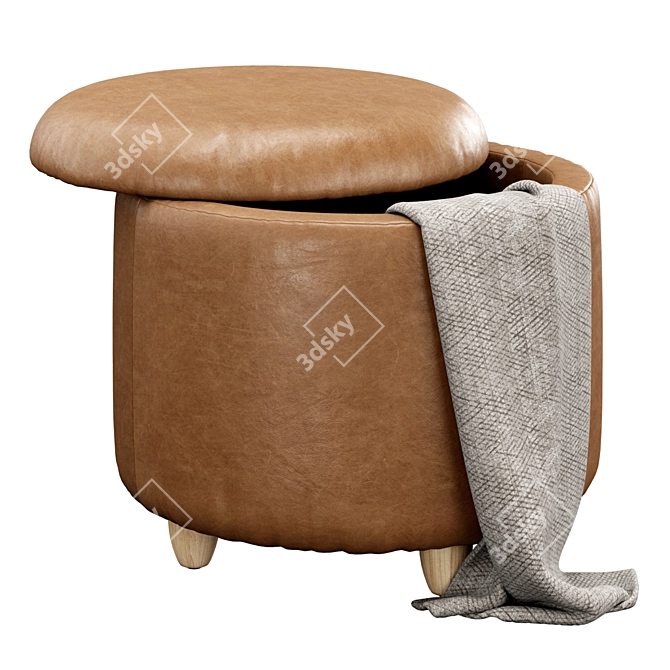 Louise Ottoman Set: Stylish Storage Solution 3D model image 4