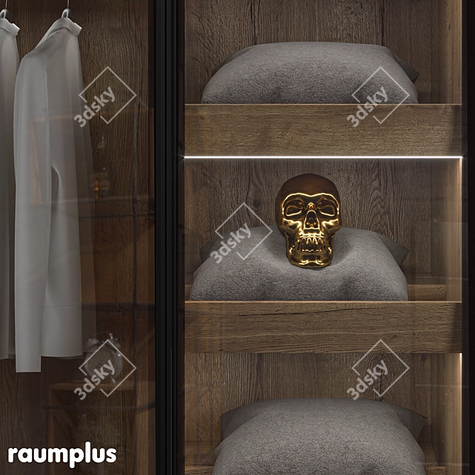 Versatile Hinged Cabinet with RPE Sistema Raumplus 3D model image 13