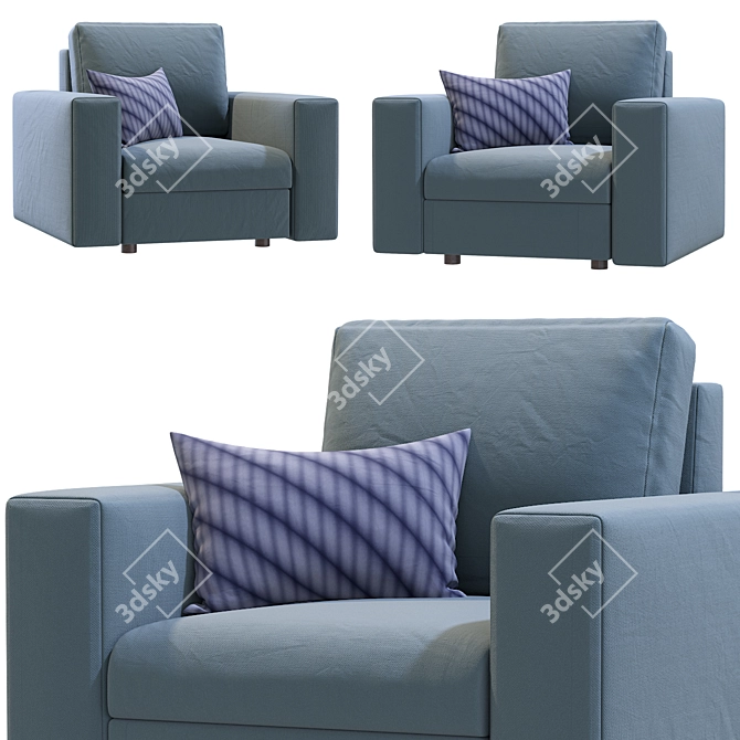 Timeless Elegance: Classic Armchair 3D model image 2