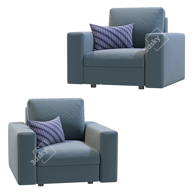 Timeless Elegance: Classic Armchair 3D model image 3