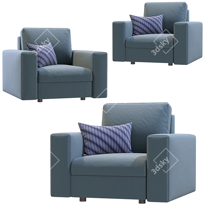 Timeless Elegance: Classic Armchair 3D model image 6