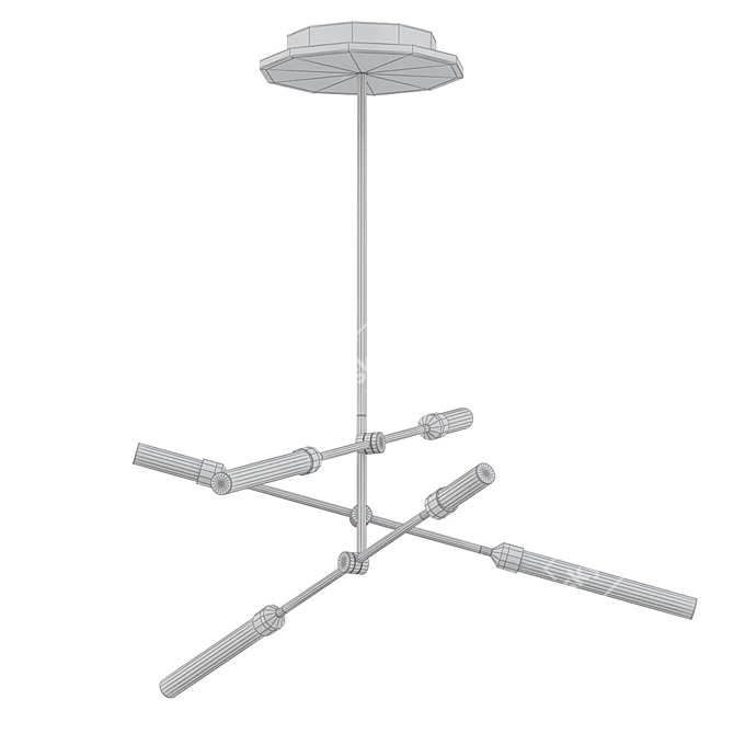 Intriguing Houdini LED Pendant 3D model image 2