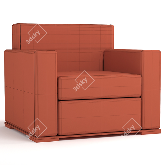 Vibrant Color Sofa 3D model image 4