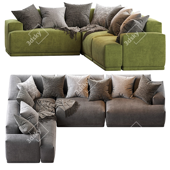 Modular Connect Sofa | Contemporary Design 3D model image 5