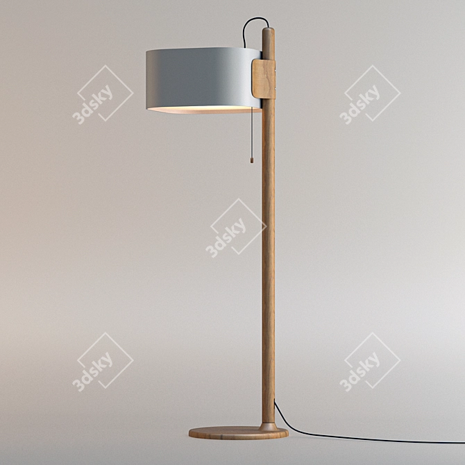 Sleek Polygon Lampshade 3D model image 1