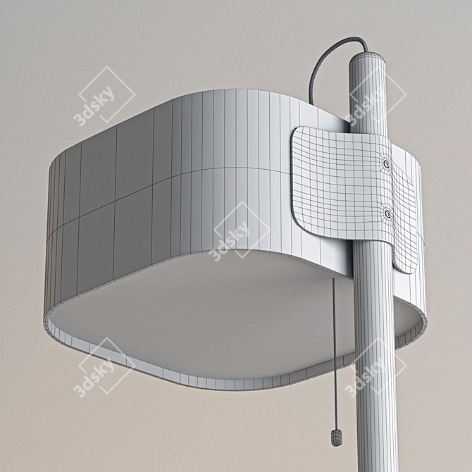 Sleek Polygon Lampshade 3D model image 4