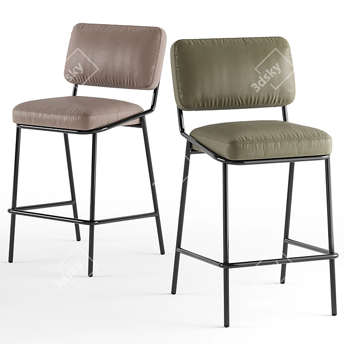 Sleek Sixty Barchair: CB2139 3D model image 1