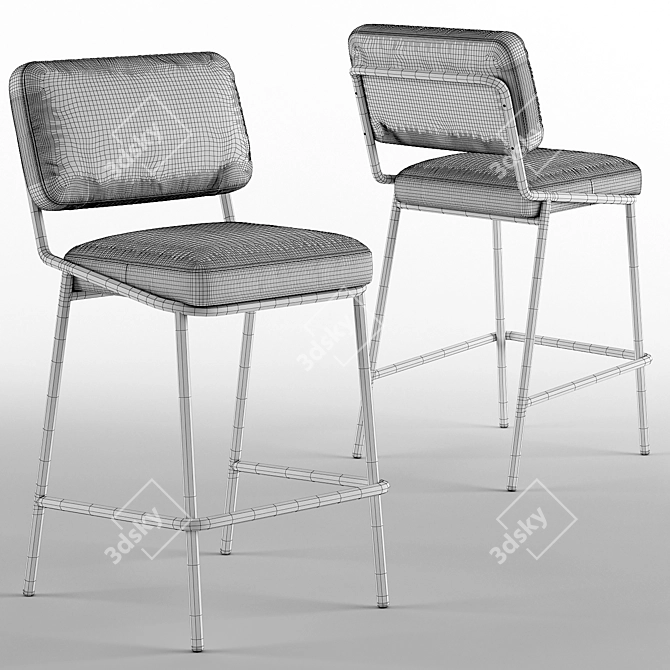 Sleek Sixty Barchair: CB2139 3D model image 5