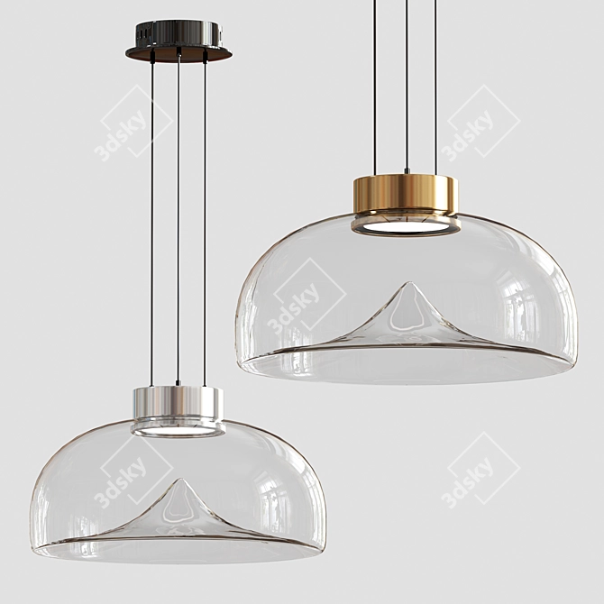 Luminous Elegance with LEUCOS Pendant 3D model image 1