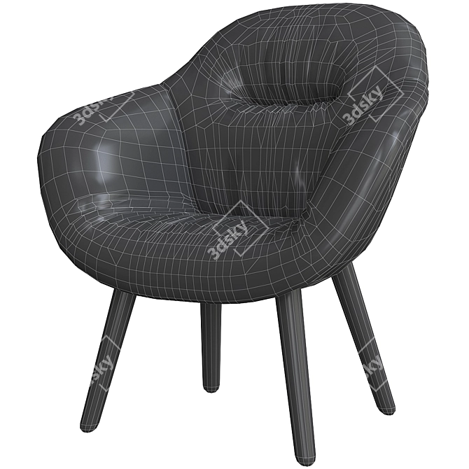 Hay Aal Soft Armchair: Modern & Comfortable 3D model image 6