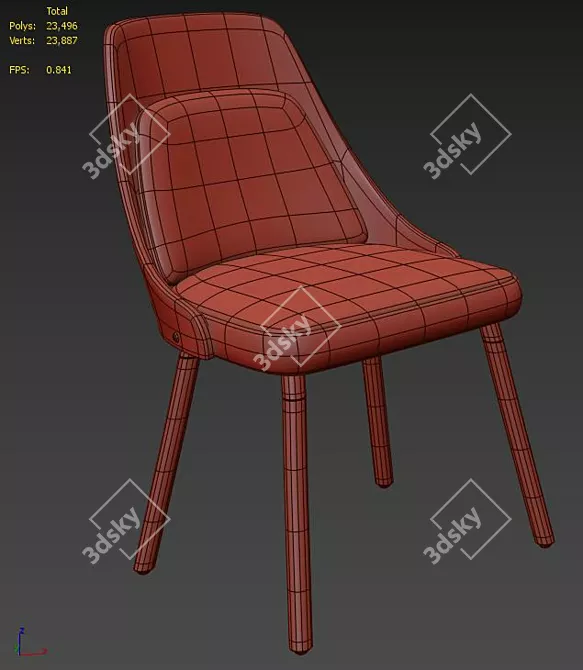 Modern Anabelle Chair: Sleek and Stylish 3D model image 5