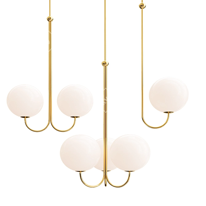 Sleek and Stylish DORET Lamps 3D model image 1