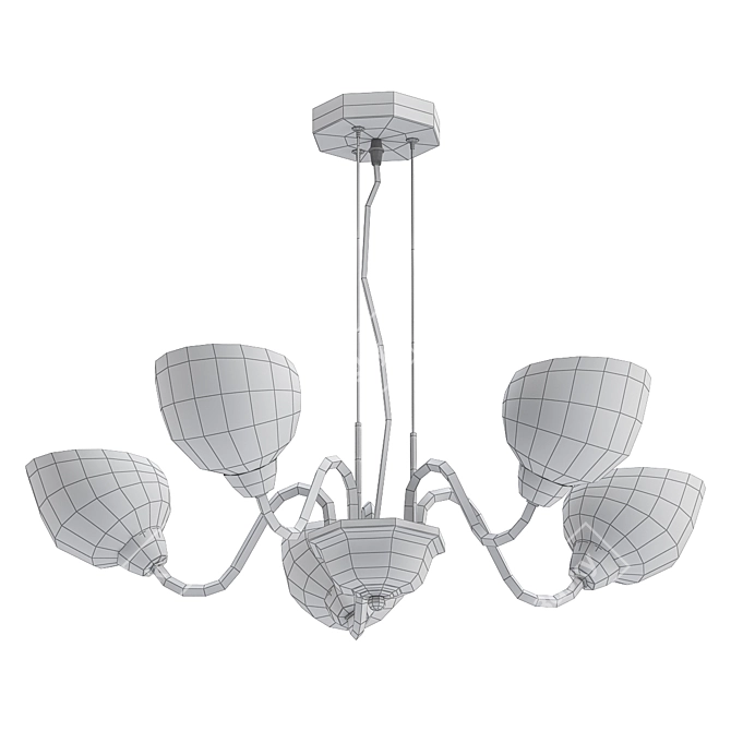 Elegant Lumion ALORA Chandelier 3D model image 2