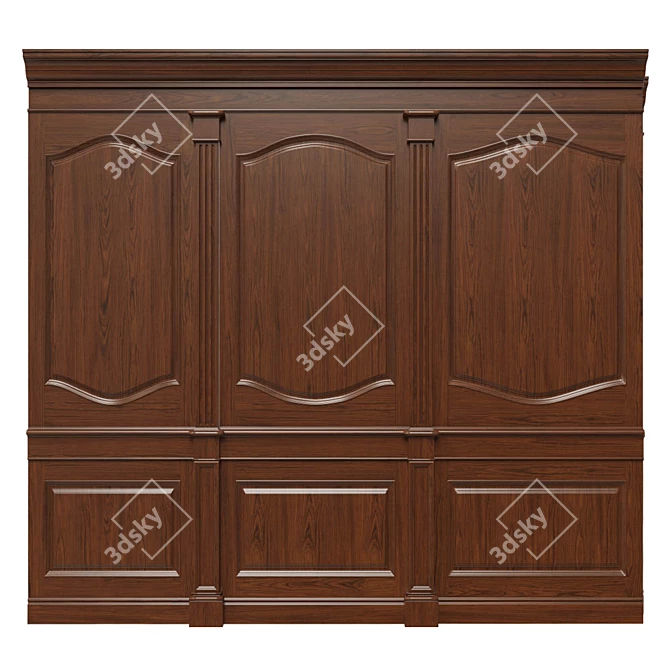 Wooden Panels Set - Texture UVW - Dif, Ref, Glos, Normal 4096x4096 3D model image 1
