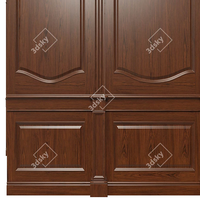 Wooden Panels Set - Texture UVW - Dif, Ref, Glos, Normal 4096x4096 3D model image 3