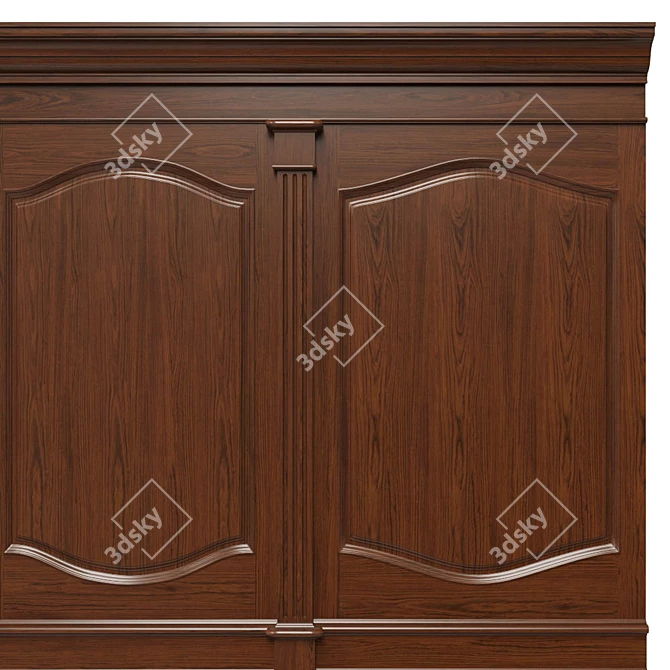 Wooden Panels Set - Texture UVW - Dif, Ref, Glos, Normal 4096x4096 3D model image 4