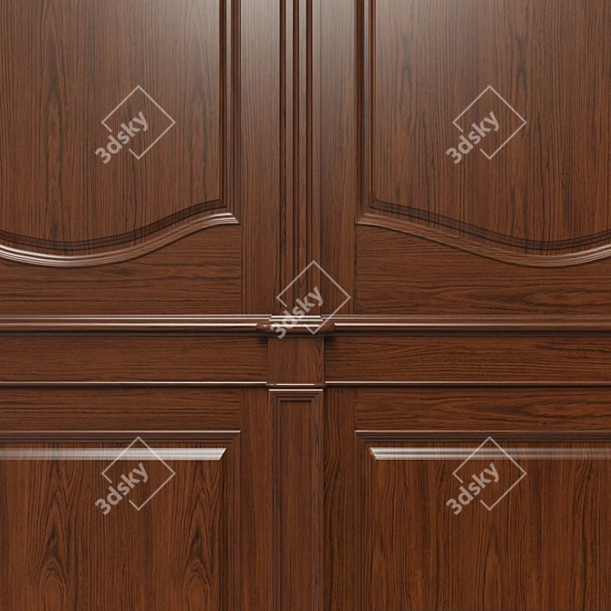 Wooden Panels Set - Texture UVW - Dif, Ref, Glos, Normal 4096x4096 3D model image 5