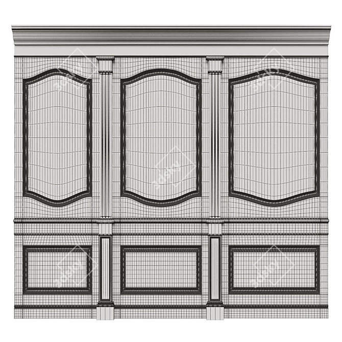 Wooden Panels Set - Texture UVW - Dif, Ref, Glos, Normal 4096x4096 3D model image 6