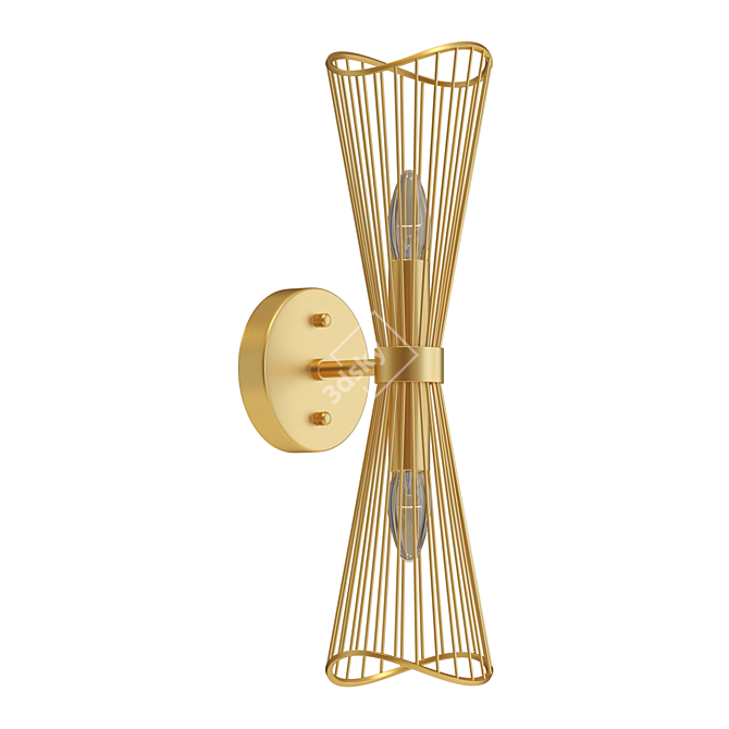 Modern Metal Wall Lamp - Lampatron DARASE 3D model image 1