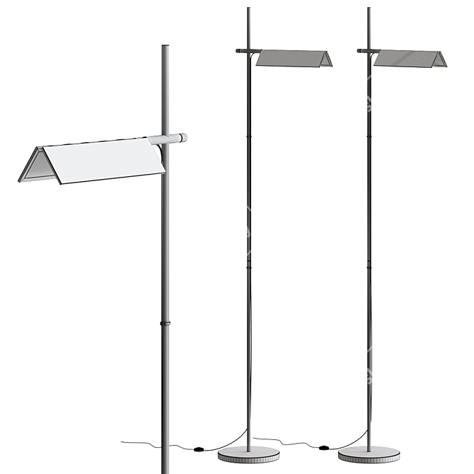 Sleek Floor Lighting: Svit Floor Lamp 3D model image 2