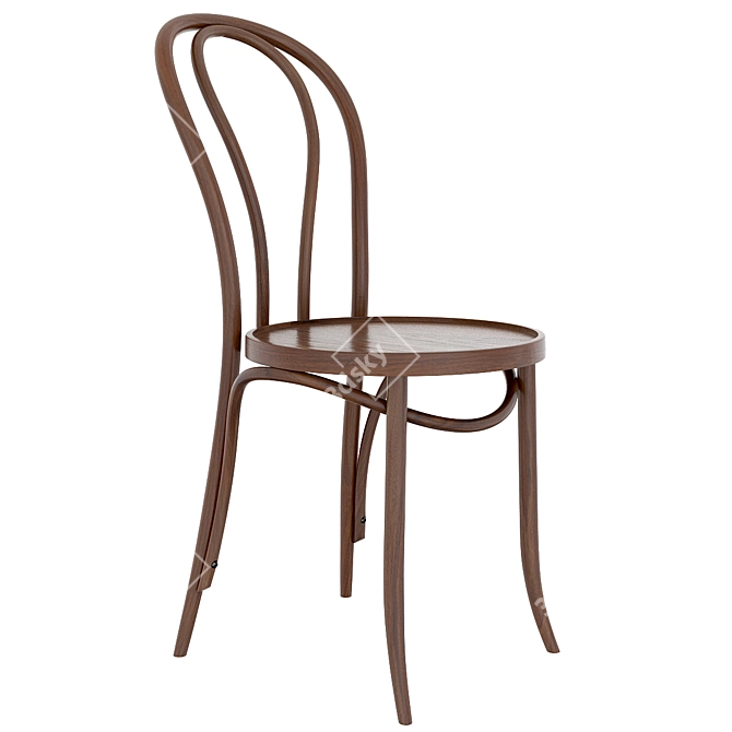 Modern Thonet Rating Chair: Stylish & Comfortable 3D model image 3