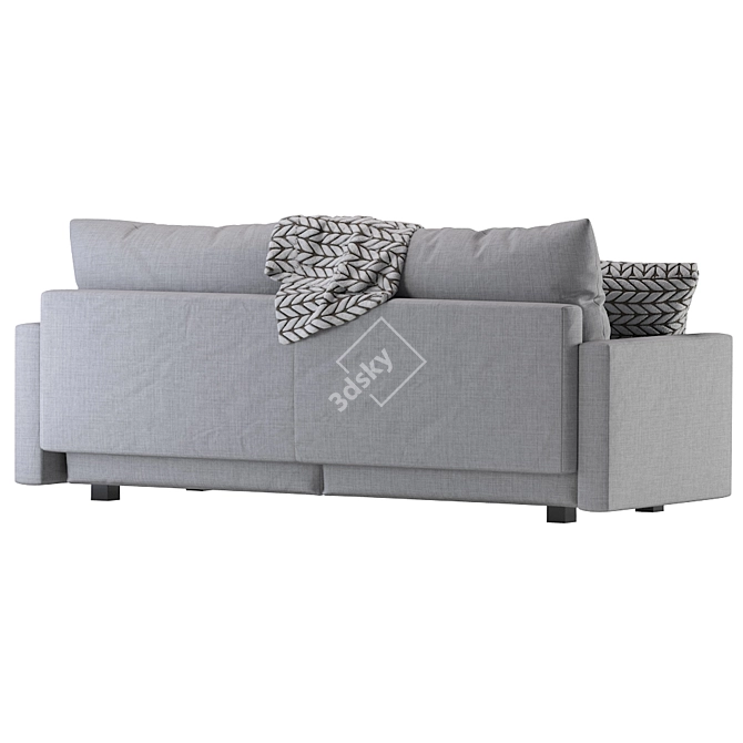 Gimmarp 3-Seater Sofa: Space-Saving Comfort 3D model image 5
