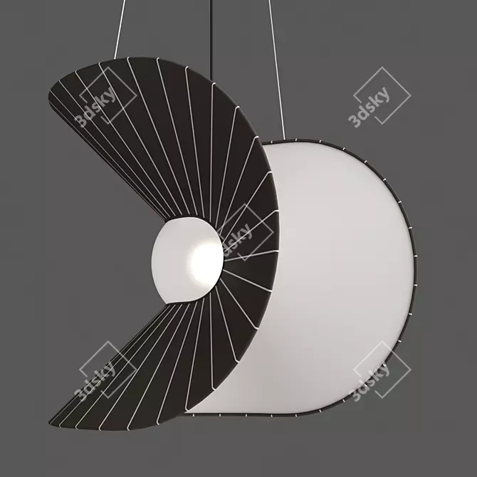 Elegant Mariposa Suspension 3D model image 3