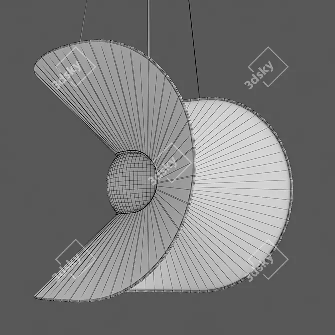 Elegant Mariposa Suspension 3D model image 4