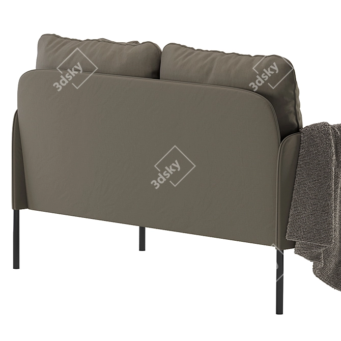 Modern Gray GLOSTAD Sofa 3D model image 4