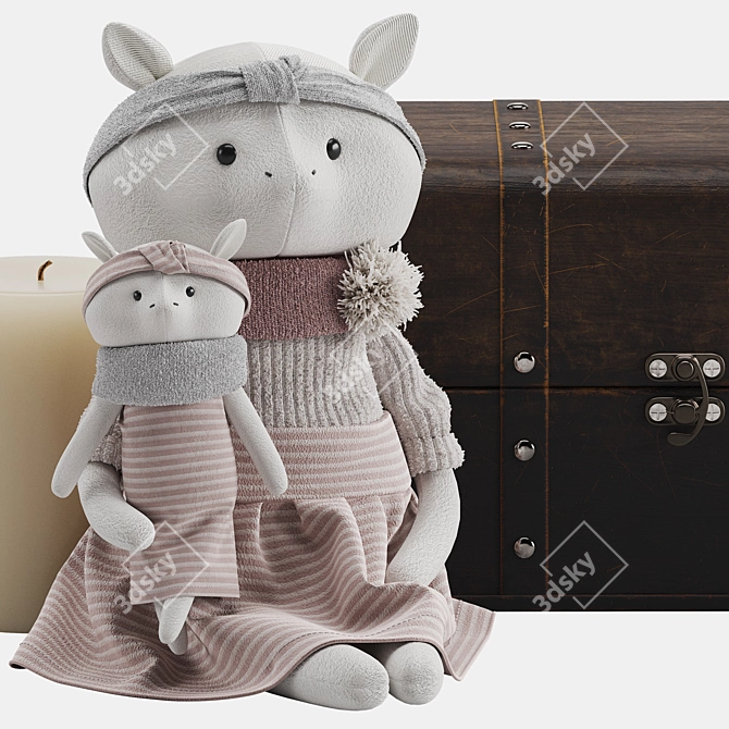 Famary Friends Soft Toy Set 3D model image 2