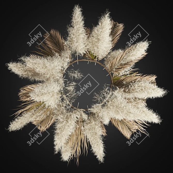 Pampas Ceiling Lamp: Elegant and Modern 3D model image 2