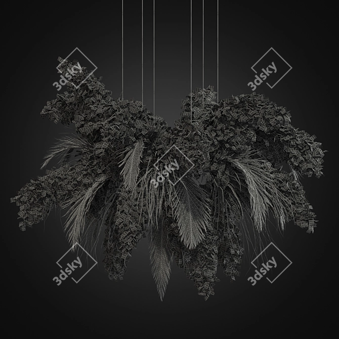 Pampas Ceiling Lamp: Elegant and Modern 3D model image 4