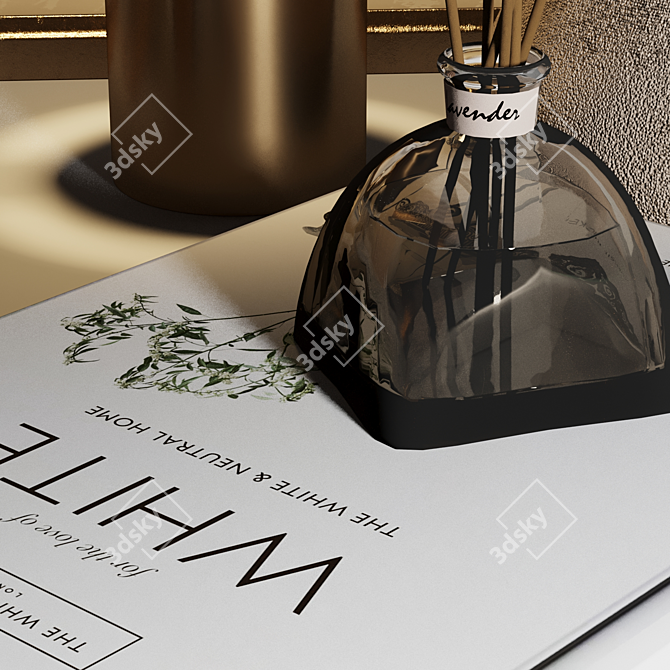 Gold Decoration Set: Elegant and Stylish 3D model image 2