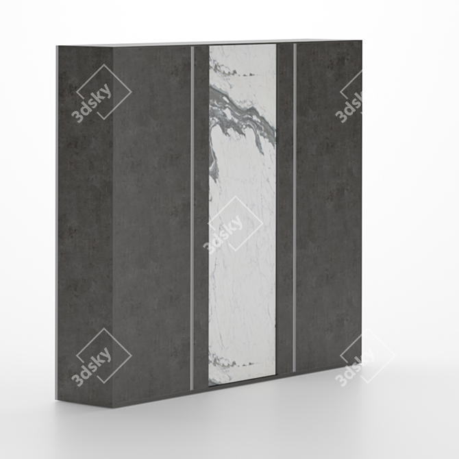 Modern Wardrobe 3D model image 2