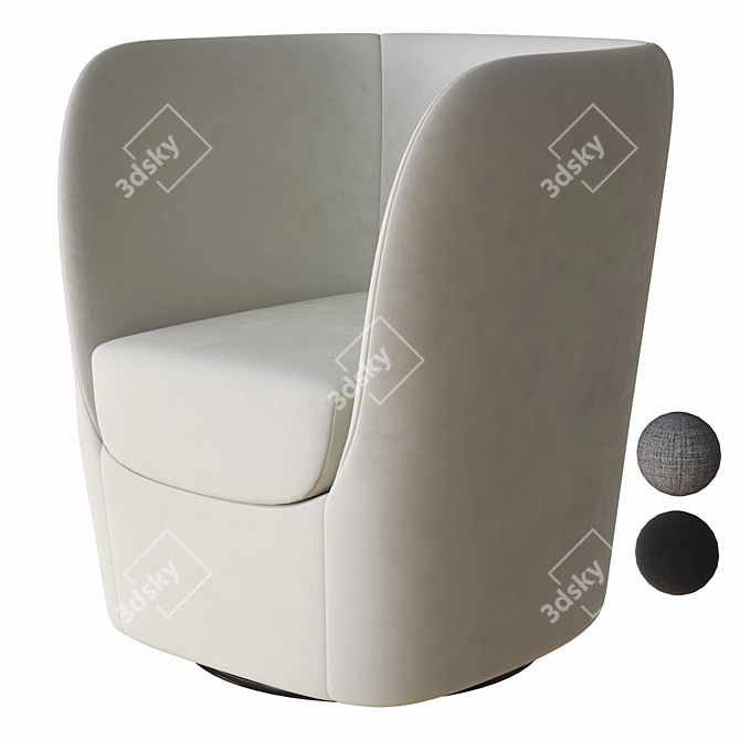 Stylish Opla Armchair by Pianca 3D model image 1