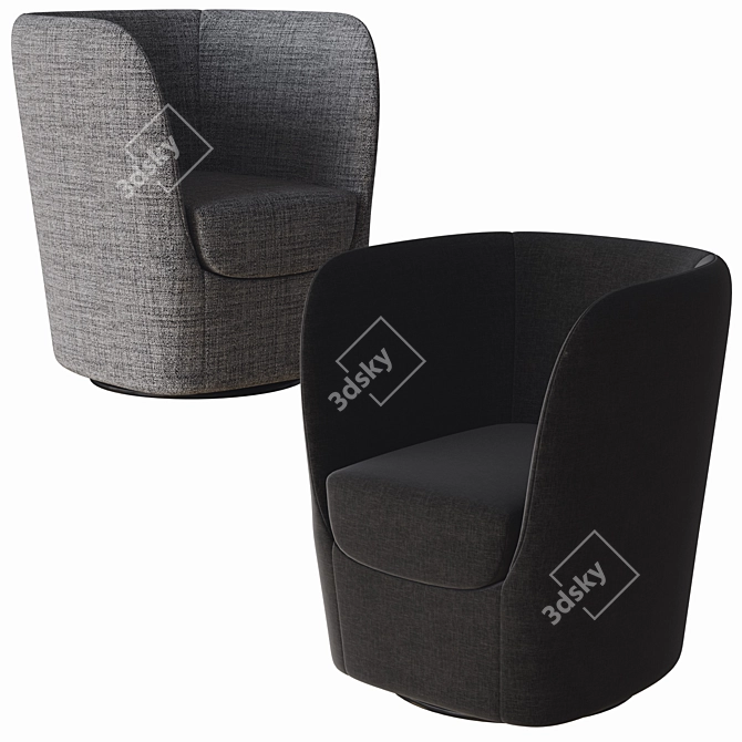 Stylish Opla Armchair by Pianca 3D model image 2