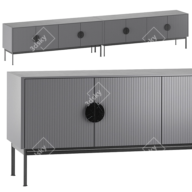 ALTO TV Sideboard: Stylish and Functional 3D model image 1